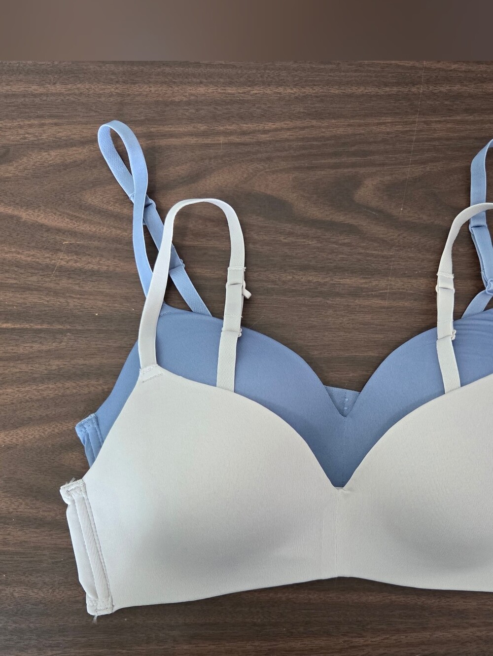Everyday Smooth T-Shirt Bra - Light Blue & Cream